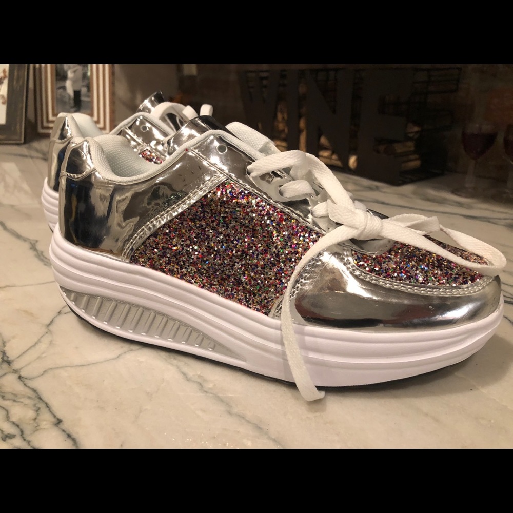 Bling Platform Sneakers